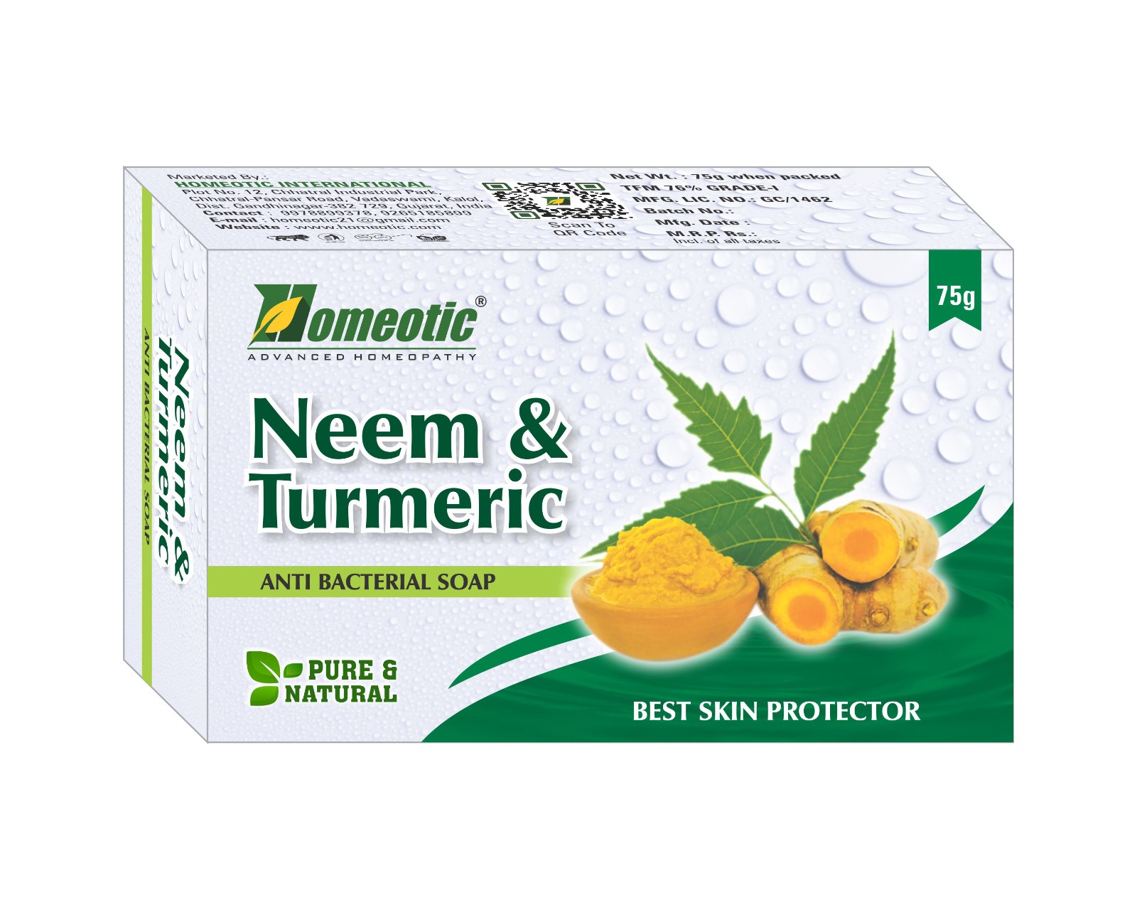 NEEM & TURMERIC Soap Pack Of 2